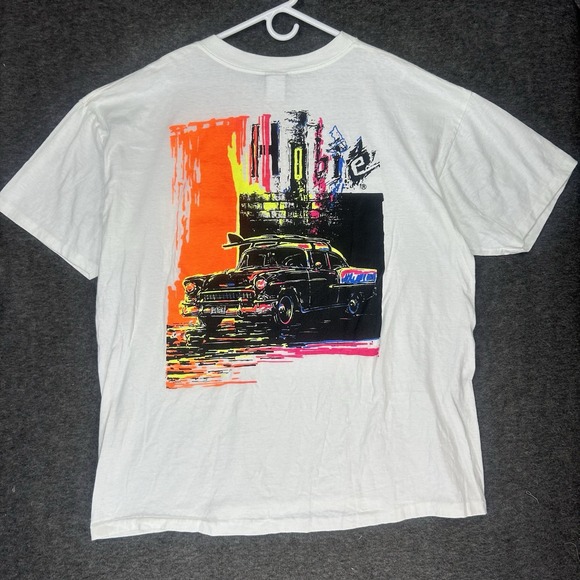 Hobie Other - Vintage Hobie T-Shirt 1X Big & Tall White Single Stitch Car Surf Graphic Tee